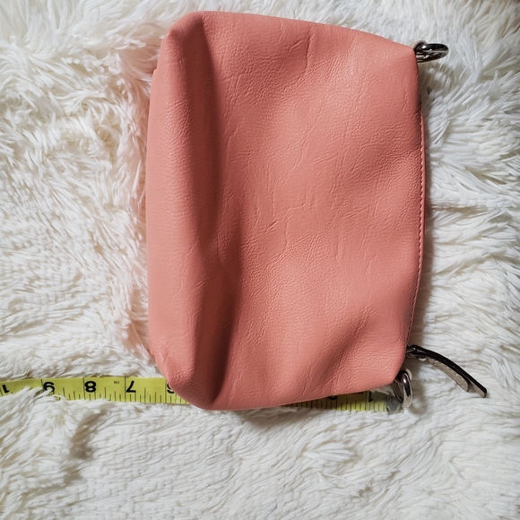 EC CBOCS VEGAN CONVERTIBLE Peach bag w makeup/accessory bag CROSSBODY OR SATCHEL - Picture 13 of 13